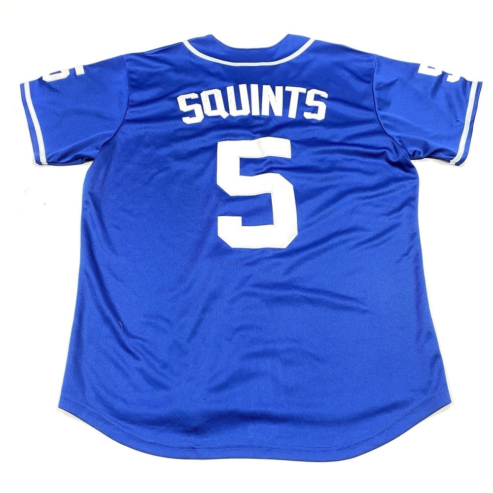 Sandlot Baseball Jersey Squints #5 Dodger Blue Stitched Men's Size Large - Picture 2 of 11